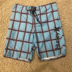 Mens Hurley swimming trunks. Size large.